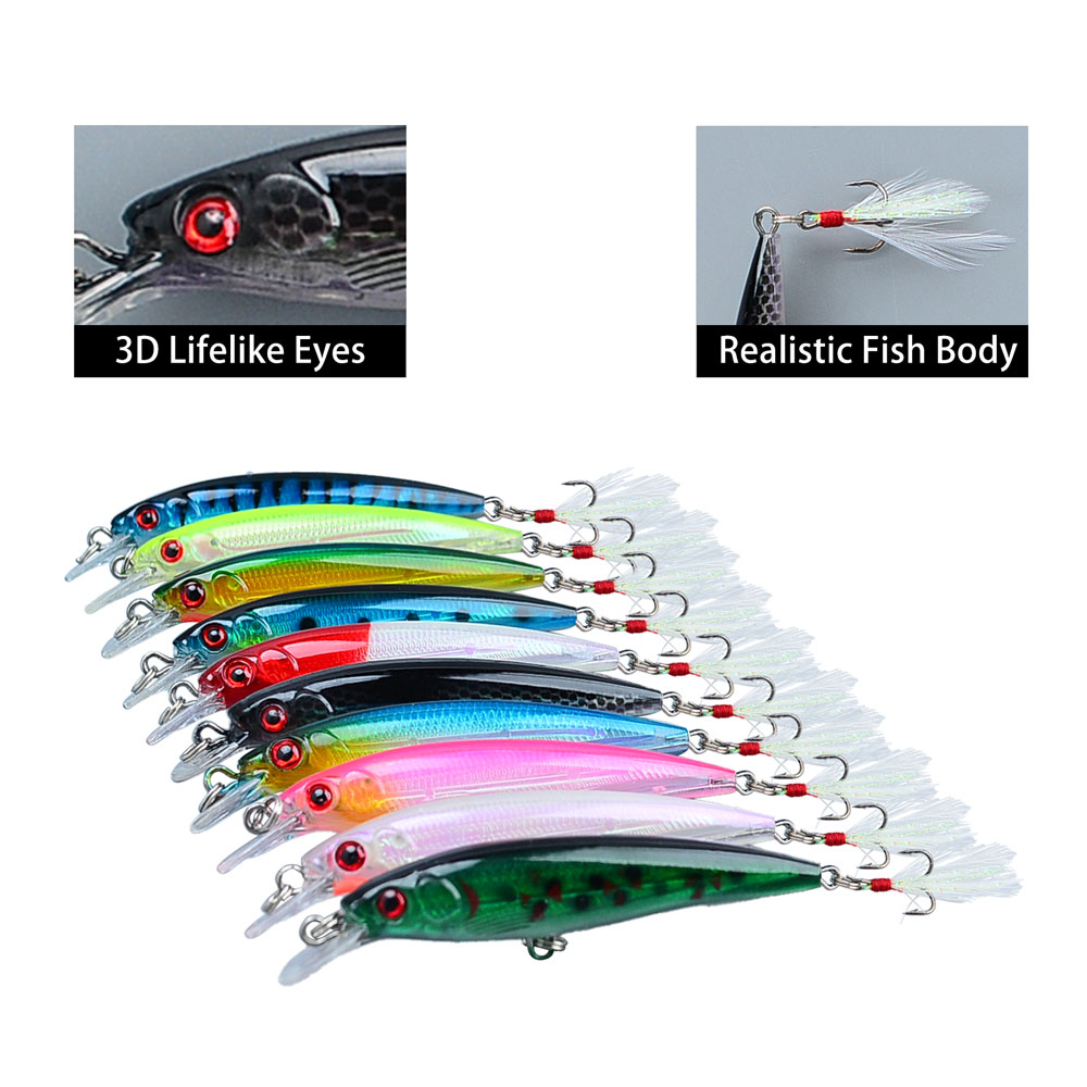 10-teiliges Bionic Minnow Ange – Fishing Hook Treble Bewertung und Preis