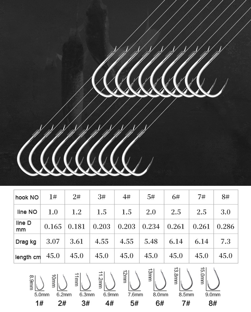 10 paar Angelhaken Mit Tippet  – Fishing Hook Barbless Bewertung und Preis