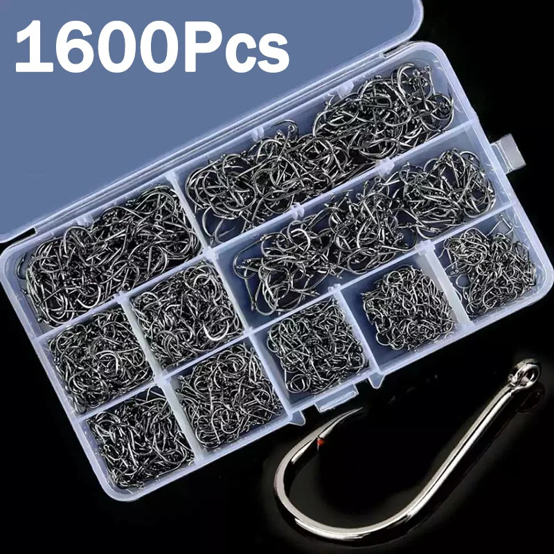 50–1600 Stück/Box Angelhaken,  – Fishing Hook Barbless Bewertung und Preis