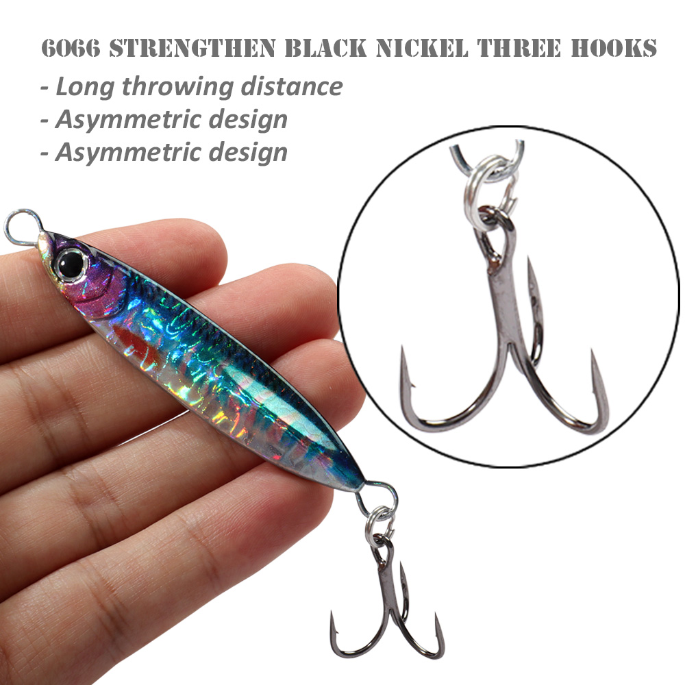 5 stücke Metall Jig Köder kit  – Fishing Hook Treble Bewertung und Preis