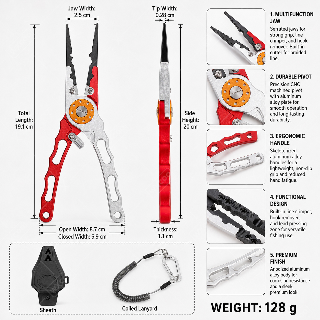 Multifunktions-Angelzange aus  – Fishing Hook Remover Bewertung und Preis